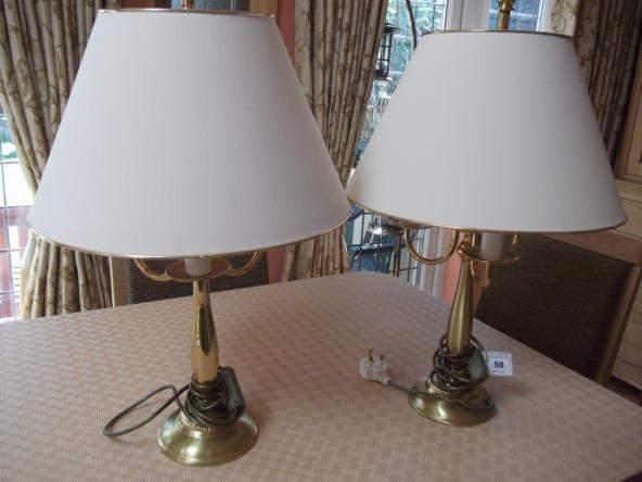 brass table lamps 50 Large silver