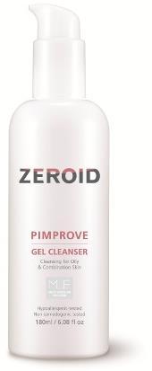 ZEROID PIMPROVE ZEROID PIMPROVE Gel Cleanser 180ml is a gentle subacid gel type cleanser without Perfume, Colorant, Ethanol, Paraben, Phenoxyethanol, Mineral Oil, PG & PEG, Sulfate and Soap to