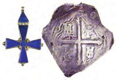 2040-1786 BC (1 ¾ ); Egyptian silver Coptic cross. 324-640 AD (2 ½ ); Byzantine bronze cross.