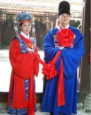 Chinese couple wearing
