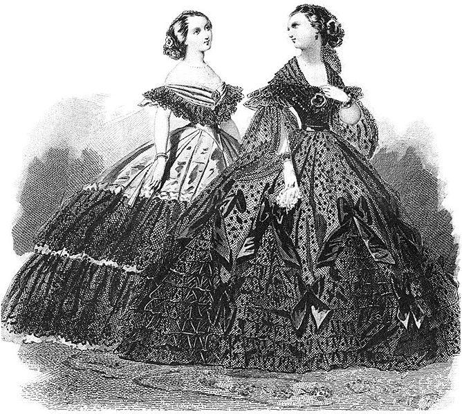 Chapter 10 Ball Gown & Debutante Dress Ball Gown Ball gowns of the 1860s A ball gown is worn for ballroom dancing and only the most formal social occasions according to