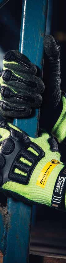 TAEKI VS Your Glove Performance TAEKI HDPE* UHMWPE** META-ARAMID PARA-ARAMID Abrasion resistance - Cut resistance + - Heat