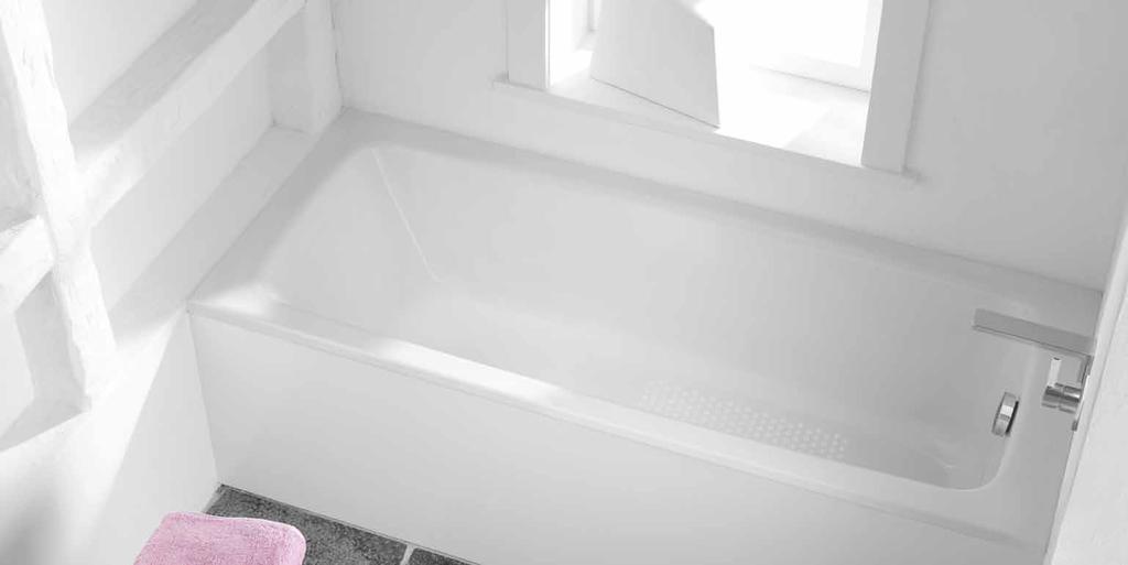 Superior safety The new anti-slip finish for the Cayono bath.