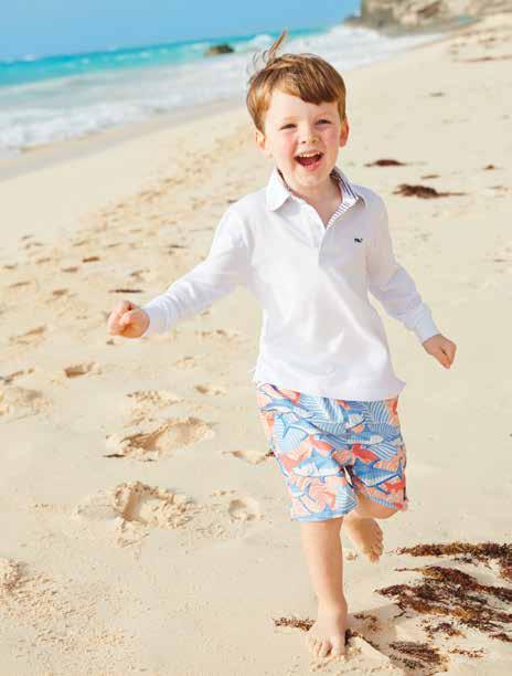 Little Looks Just like mom & dad stanley gingham whale shirt (3W03): $39.50. Shown in spinnaker. club shorts 3H010 (T-7): $9.50. 3H1001 (8-18): $35.