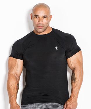 T-shirt 01 LM Compression black size: S, M, L, XL Classic T-shirt designed with each body type in mind, available in two soft colours, perfect for your strength workouts.