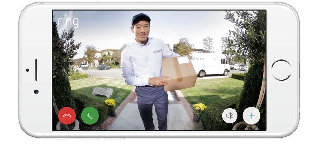 4. Using your Ring Video Doorbell Pro Answering your Door When someone is at your door, you can access these features: Two-way Talk Speak to visitors and hear
