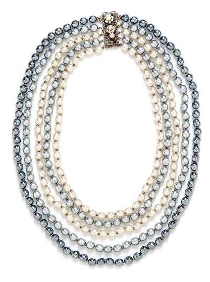 AUCTION HIGHLIGHTS 206 205 211 205 A Miriam Haskell Faux Pearl Multistrand