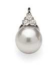 Refined Pearl and diamond ring $480.