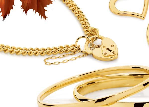 This silver-filled gold jewellery is both classic in design and durable.