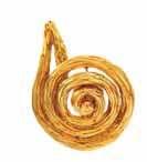 $2,000-3,000 189 A Platinum, 18 Karat Yellow Gold and Diamond Swirl Brooch, in an openwork spiraled design,