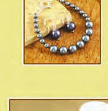Midnight shell necklace and earrings SEN64 $38 is elegant with 42mm