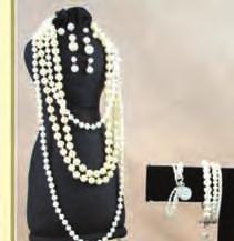 Our extremely popular black Jade necklace NN419 18 +2 $38 is beautifully accented by our Pearl Enhancer P248 $52.