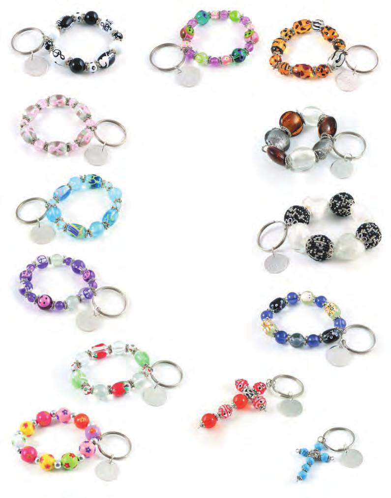 G170-01 Music Class G170-06 Preppy and Smiling G170-08 Animal Attraction G170-05 Sun, Sand, Beach G170-02 Awareness Ribbons Charm Bracelet Keychain Slip this keychain on your wrist like a bracelet