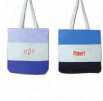 Depending on the monogram you choose, these practical totes can be cute and sweet,