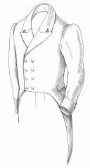 Breeches - BR203 Trousers - TR203 Stand Collar Waistcoat Fully lined, high closing front, stand collar, wide welt pockets and adjustable back ties. In cotton or wool.