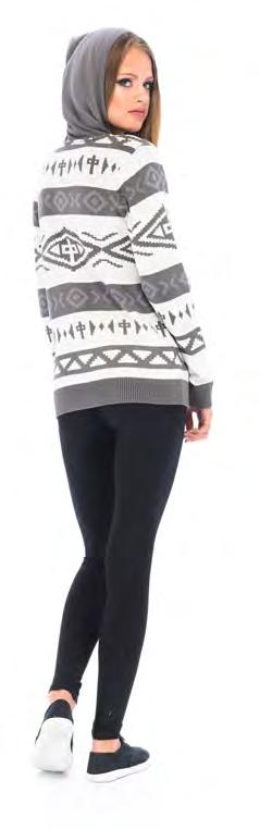 Sweater  Pockets Custom Zipper Pull Light Grey /