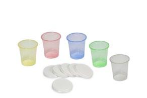 edicine dispensers -cups Plus 30 ml graduated polypropylene 80 pieces in a bag nature red 60 x 80