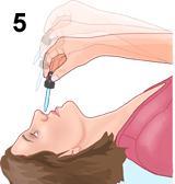 4 Avoid touching the dropper tip against your clean nose.