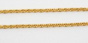 approximately 0.02ct each. Weight: 47.7g. 1203 18K yellow gold chain. Weight: 19.6g.