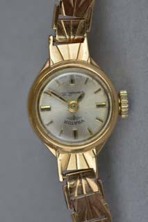 Lot 64 Lot 64 A MID 20TH CENTURY LADIES 9CT GOLD ROTARY WRISTWATCH, case measuring approximately 15mm in diameter,