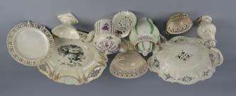 COLLECTION OF LATE 18TH AND EARLY 19TH CENTURY CREAMWARE, a.f.