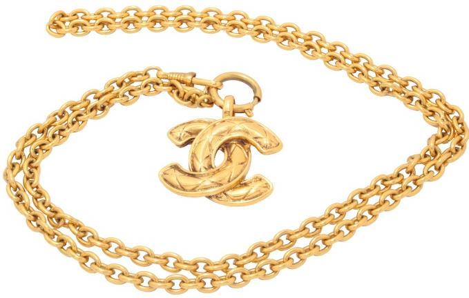 8cm SZZ121R Necklace in gold-toned metal rolo chain