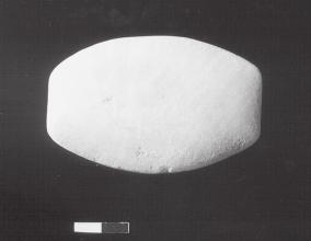 Large numbers of bracelets and rings made from various types of stone were also recorded. Plate 4. Quartz palette.