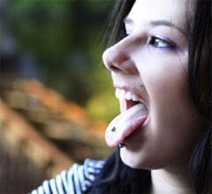 Non-fiction: Making Your Mark Tongue Tips If you decide to have your tongue (or lip or cheek) pierced, take care of it, recommends Virginia dentist Bruce DeGinder, a past president of the Academy of