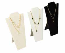 05 163145 163128 163129 Cover flap conceals hooks. 163157 163145 necklace display, 7¾ w x 14 h beige linen 5.40 5.