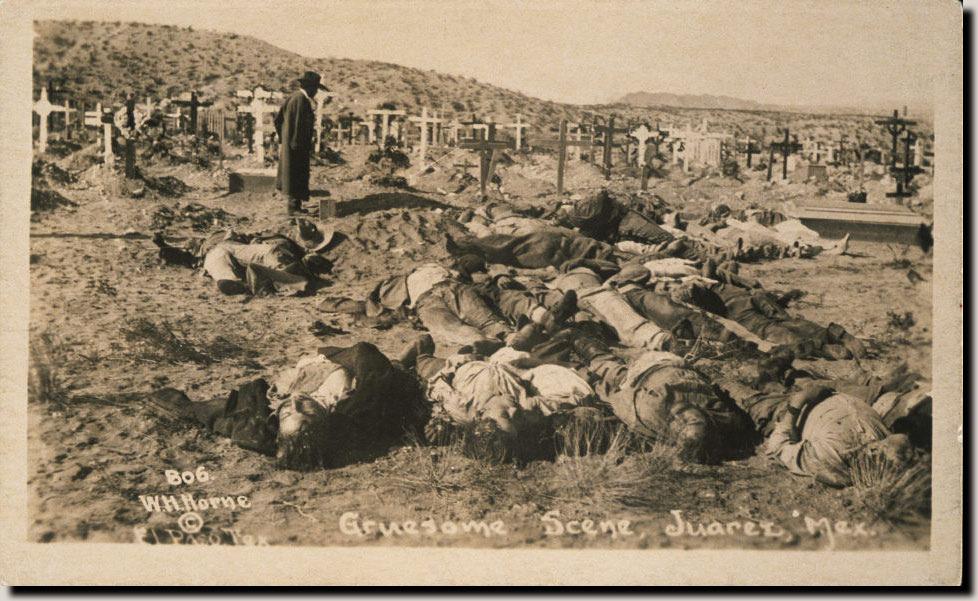 Title: Gruesome scene, Juarez, Mexico Date / Period: [1916] rtist: Walter Horne Inv.N: 89.R.