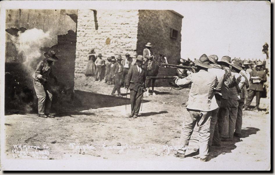 Title: Triple Execution in Mexico Date / Period: [1916] rtist: Walter Horne Inv.N: 89.R.46.1 edium: Silver Gelatin print Size: Unframed: 8.7 x 13.7 cm The Getty Research Institute, (89.R.46) The Getty Research Institute,, California 89.