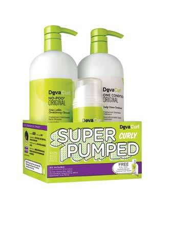 Super Curly - If your curls need ultra moisture, frizz-control & strength, this set is for you! Each set contains a 32 oz cleanser, 32 oz conditioner and 5.1 oz SuperCream Coconut Curl Styler.