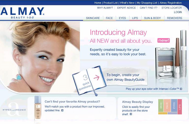 EYE MAKEUP Almay has rolled out a simplified, customized system.