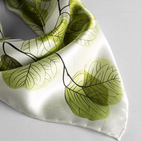 Eucalyptus Scarf (114199-03) Printed Scarf Fabric: Silk Size Range: OSFA Color: