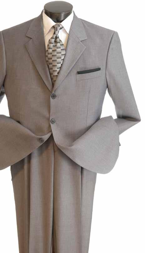 COOPER & NELSON PREMIUM SOLID SUITING IN TWO PIECE AND THREE PIECE STYLES BROWN HEATHER GREY NAVY TAUPE