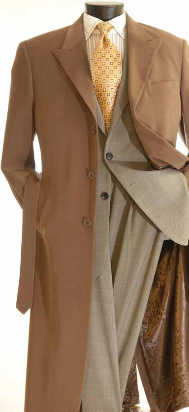 CENTER VENT ON BACK SIZE RANGE: 36R-56R, 38L-62L ( AVAILABLE IN 36S-46S) OLIVE COAT04 (MAXI-LENGTH FASHION COAT) MAXI-LENGTH