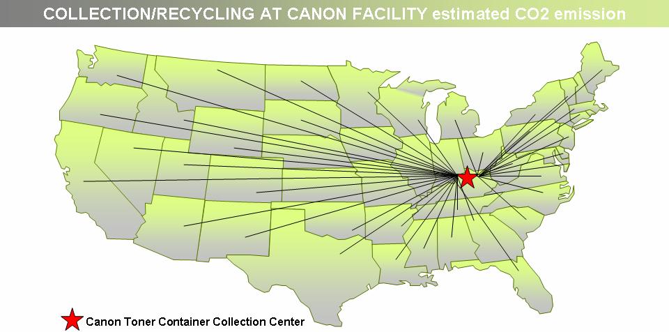 When local recycling or energy recovery facilities aren t able to take Canon toner containers, Canon gives customers the