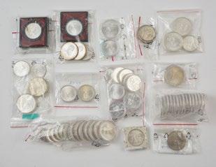 187 MONTREAL - 1976 OLYMPIC GAMES Series of 34 Canadian sterling silver 10$ coins and 48 Canadian sterling silver 5$ coins, issued to