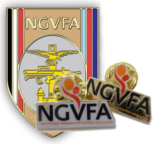Dimensions: Length 45mm, Width 28mm The NGVFA Badges BA001 ** Choice of logo Description: NGVFA logo or shield badge, with a