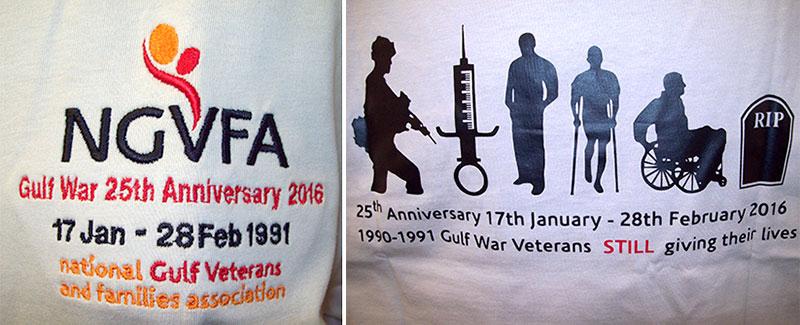 T-Shirts LIMITED EDITION: 25th Anniversary T-shirts available in crew and V-neck 25ANI Description: Cotton t-shirt with NGVFA logo and wording on the front and the specially designed 25th logo on the