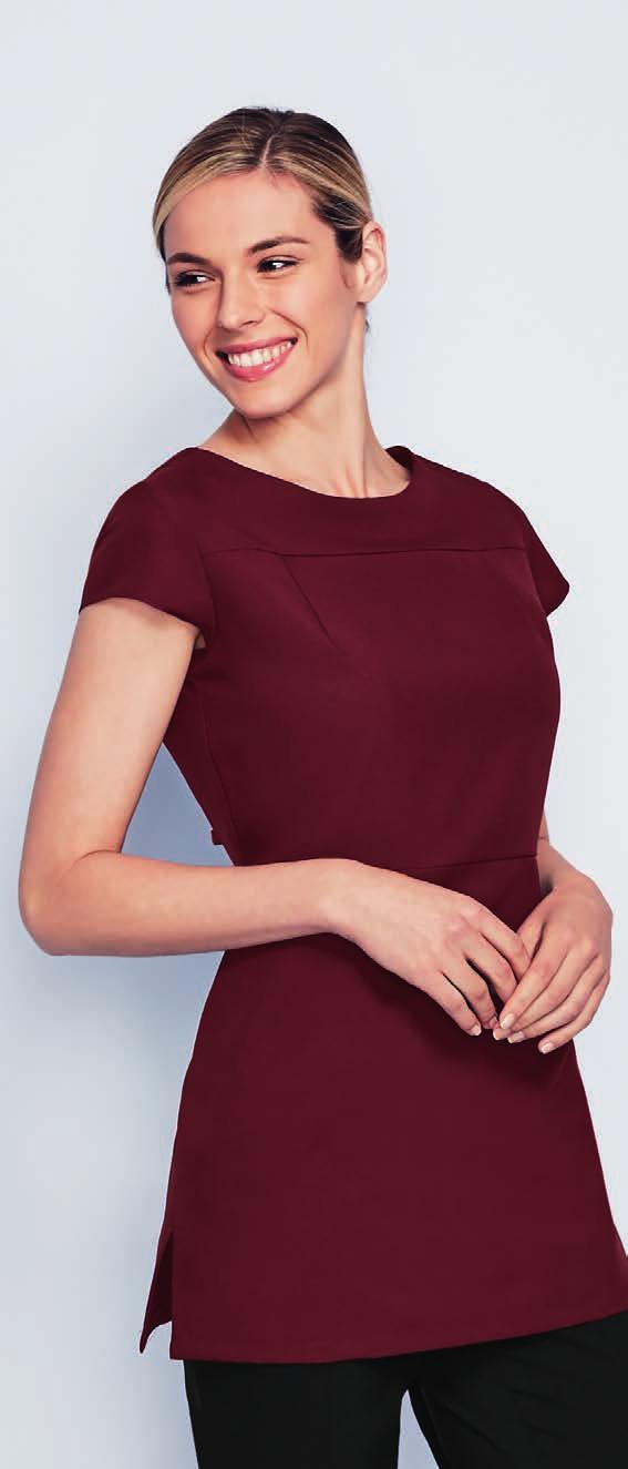 Mulberry 21.99 FD2550 NEW LADIES V-INSERT TUNIC The striking V-Insert design, decorative waist and darted touches all balance each other for an edgy asymmetrical high street-inspired look.