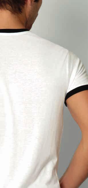 boston Short sleeve t-shirt with 1x1 elastane ribbed neck