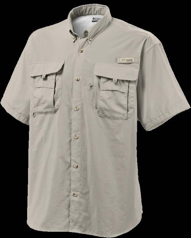 LIGHTWEIGHT COMFORT 100% Nylon Shirts With OMNI-SHADE Keep You Cool, Dry And Protected 7047 7048 Lightweight, durable, 100% nylon dries fast.