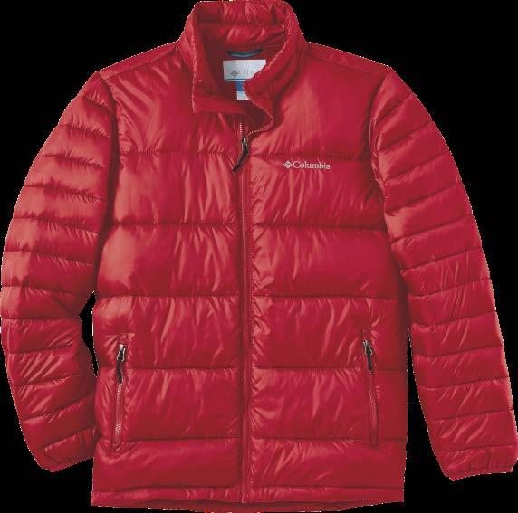 FIGHT THE FROST Columbia s Most Popular Insulated Jacket 156201 Shell: 100% nylon Shadow Ripstop. Lining: 100% polyester taffeta.