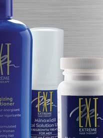 In combination with Minoxidil, an FDA-approved hair regrowth agent, the EXT