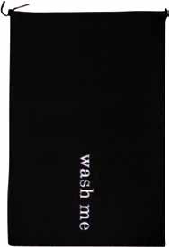 2 Non-Woven - Black - 1 color print 5,000 piece minimum Laundry Bag OPLB-007 17.3 X 19.