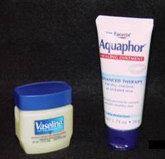 Post Treatment Immediate Immediately after treatment apply an occlusive ointment such as new, plain Vaseline or Aquaphor ointment.