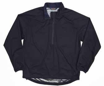 Brooks Navy (NY) 100059048 BR8002 Knit Golf Vest 100% polyester knit. Self fabric mock neck. Quarter-zip placket with garage. Golden Fleece embroidery adorns back neck.