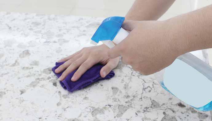 Cleaning Stubborn Stains CARE AND MAINTENANCE 04 For more stubborn spills and stains, instead of a mild detergent apply a mild, non-abrasive household cleanser with a neutral ph (between 6 and 8)
