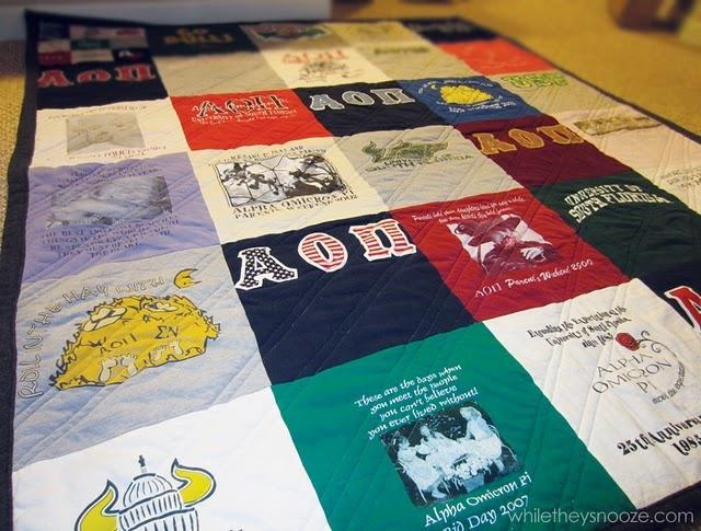 Make a t-shirt quilt!